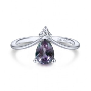 an alexandrite gemstone ring from Gabriel & Co.