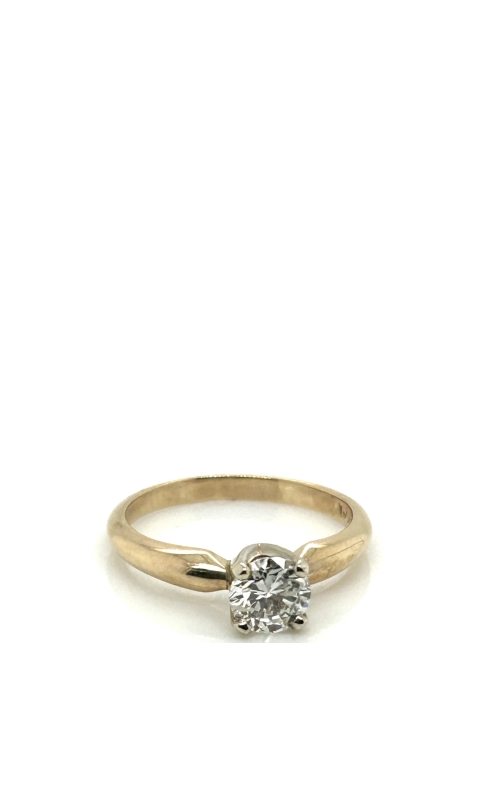 14 Karat Diamond Solitaire Round Brilliant Diamond