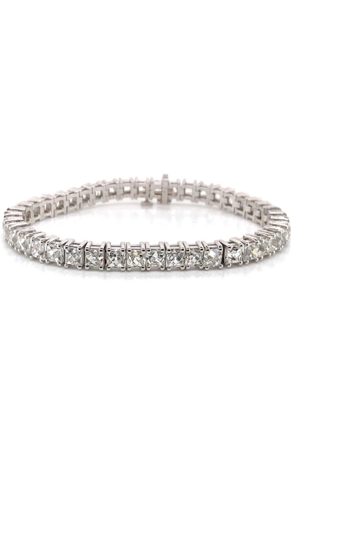 Lady's 14 Karat White Gold 4 Prong Tennis Bracelet