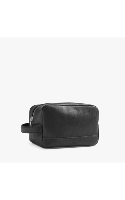 Shinola:  Zip Travel Kit Natural Grain in Black