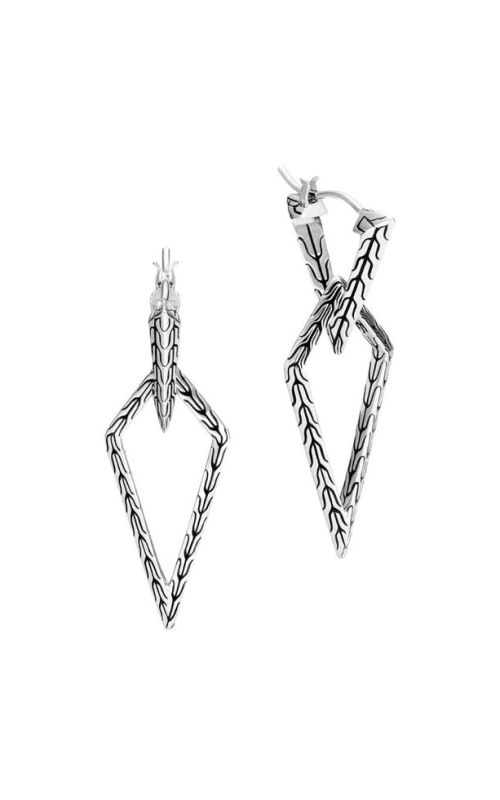 John Hardy: Women's Classic Chain Silver Tiga Transformable Drop Earrings.  645-1154