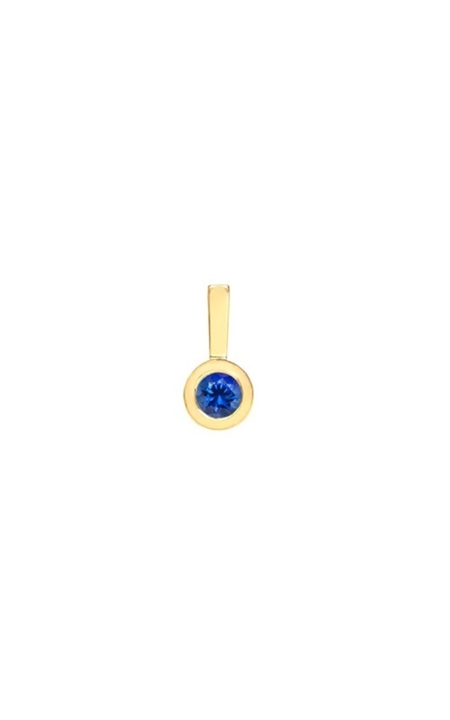 Michael M.:14 Karat Yellow Gold Sapphire Deco Birthstone Charm