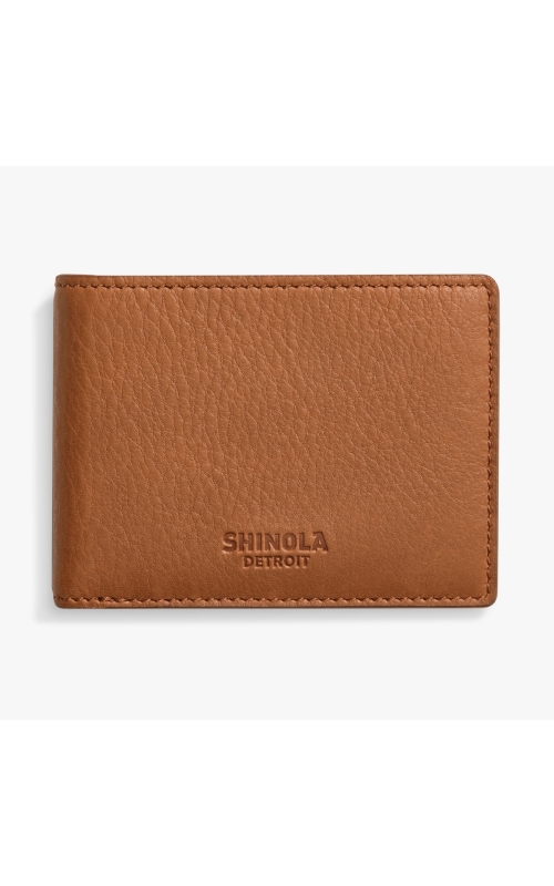 Shinola Slim Bifold Wallet- Tan