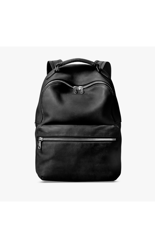 Shinola Black Runwell Backpack Natural Grain