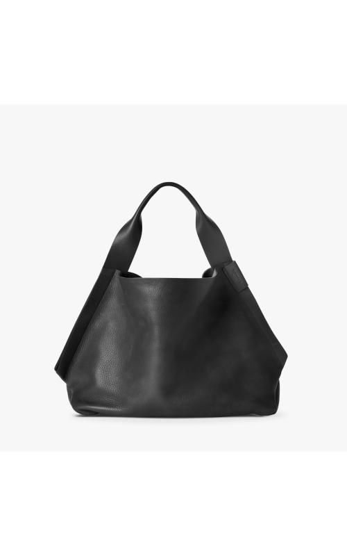 Shinola Runwell Shoulder Tote Natural Grain Black